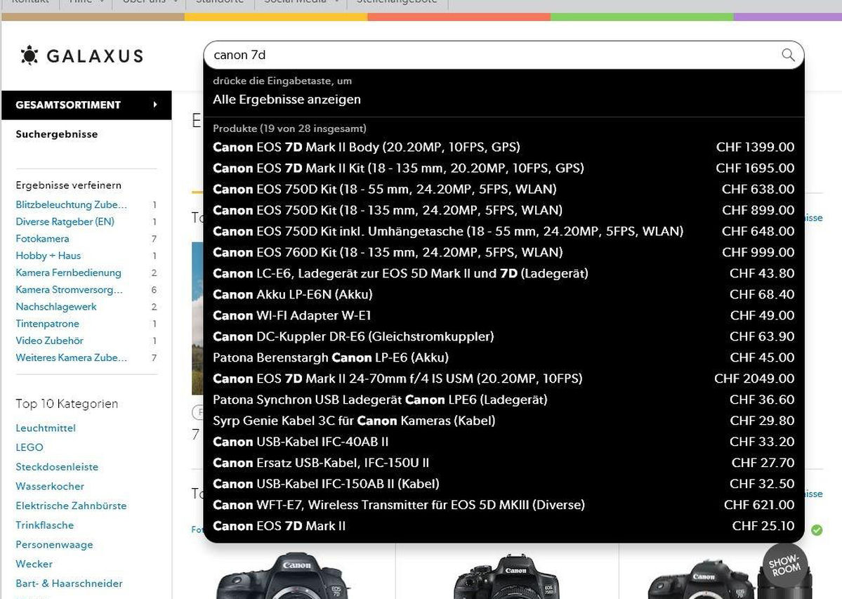 Digitec / Galaxus Search - New Search Result Page Digitec / Galaxus Search - New Search Result Page