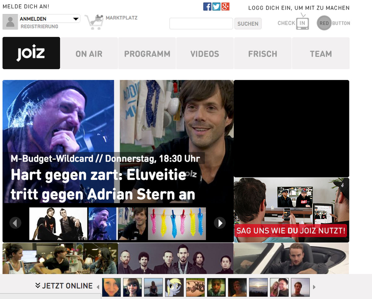 joiz.ch - the Beginning joiz.ch - the Beginning