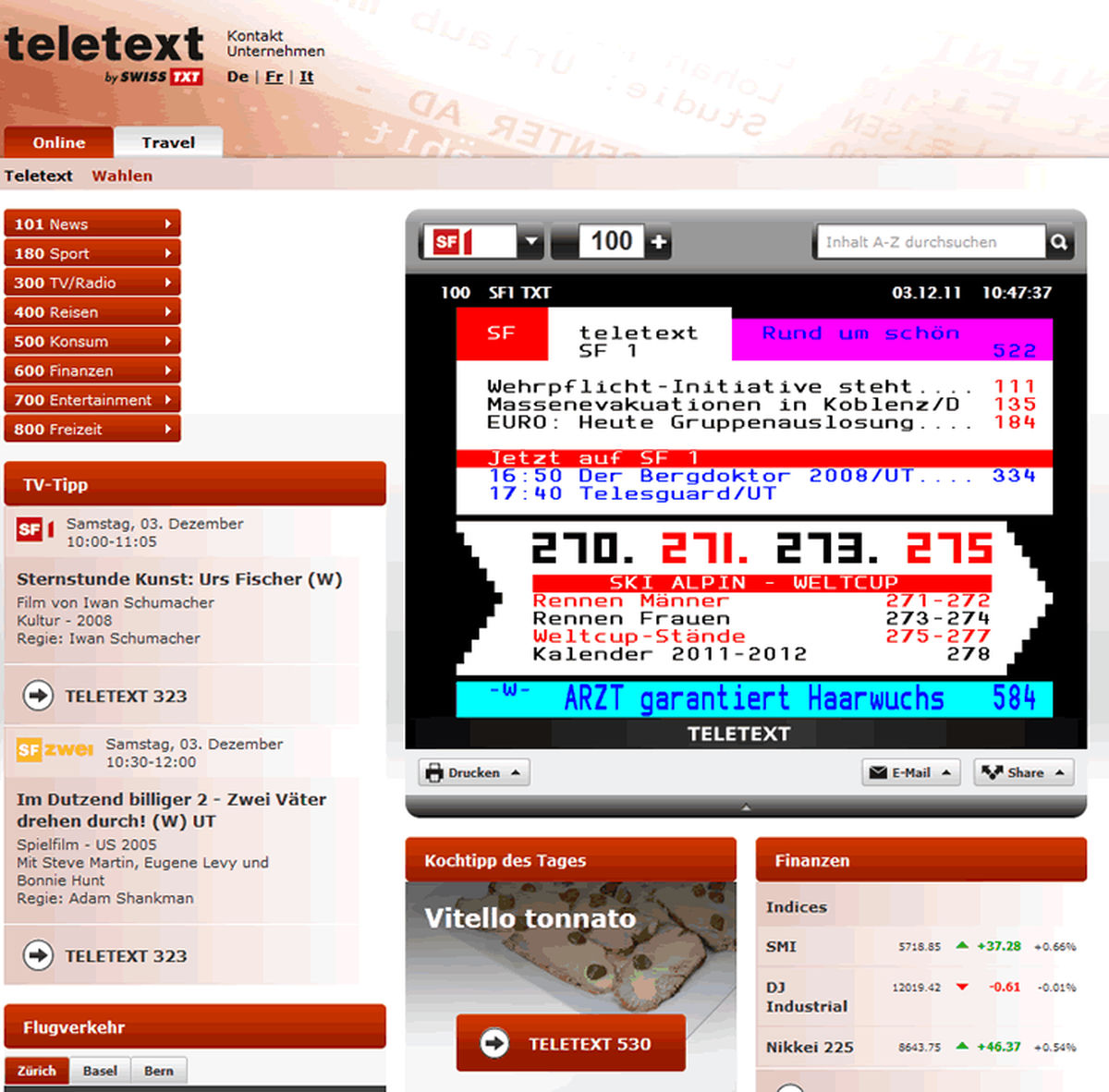 Swiss Teletext.ch Swiss Teletext.ch